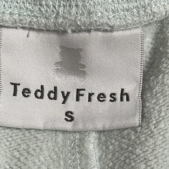 Teddy‎ Fresh  Men's Light  Blue Fleece Shorts Size S - Picture 6 of 7